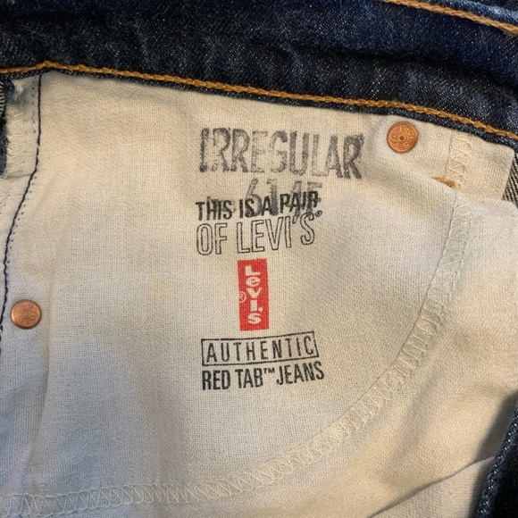Vintage Levi’s 517 Boot Cut Low Rise Jeans.  Women’s size 11 Med.  Iregular. - Picture 5 of 6
